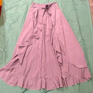 Unique long Pant/skirt combo. Blue-grey color. Size M, check measurements!